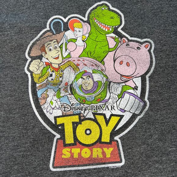 Disney Pixar Toy Story Washed Gray Tee Small - Picture 1 of 6